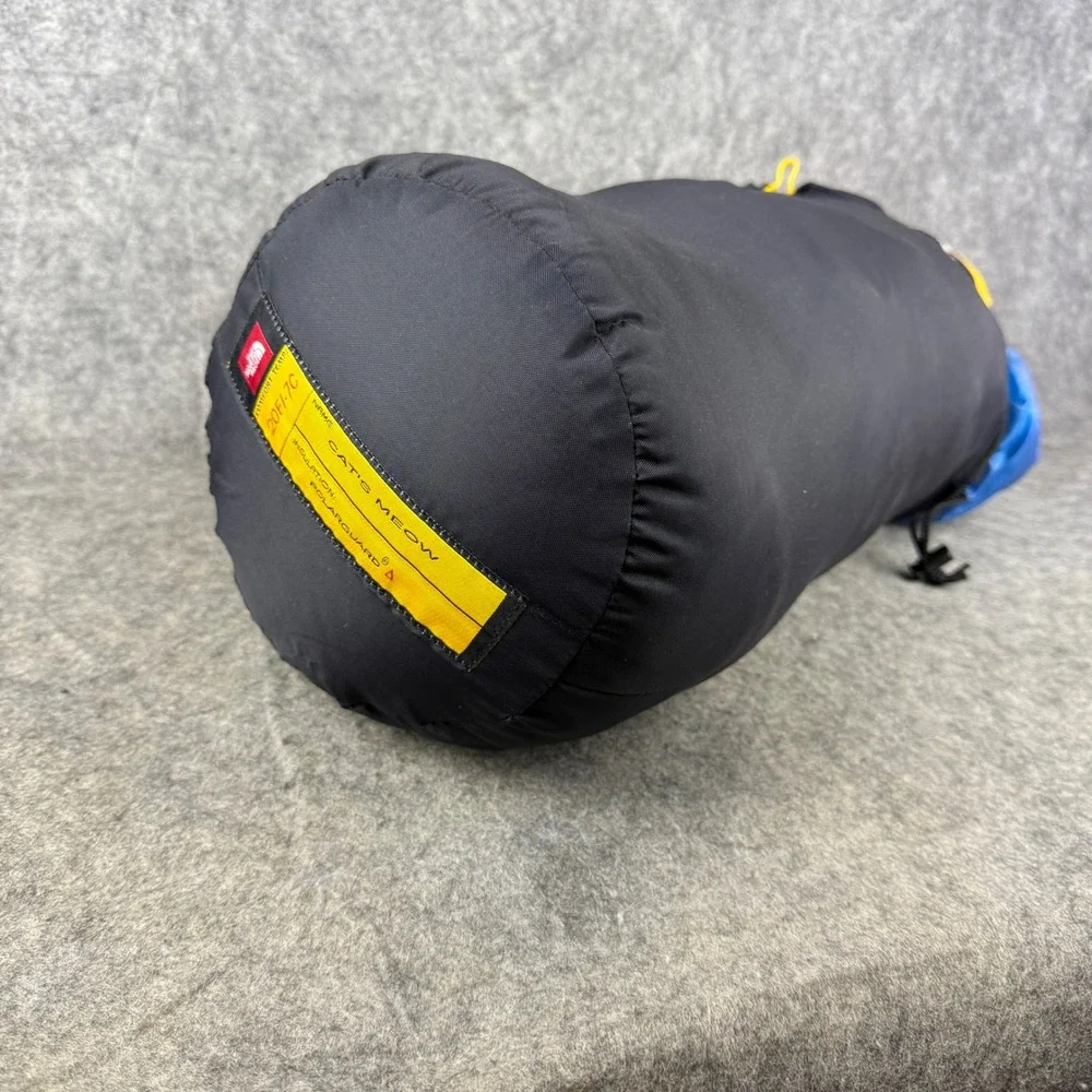 The North Face Cat's Meow Sleeping Bag 20F -7C Blue Polarguard Insulation Long